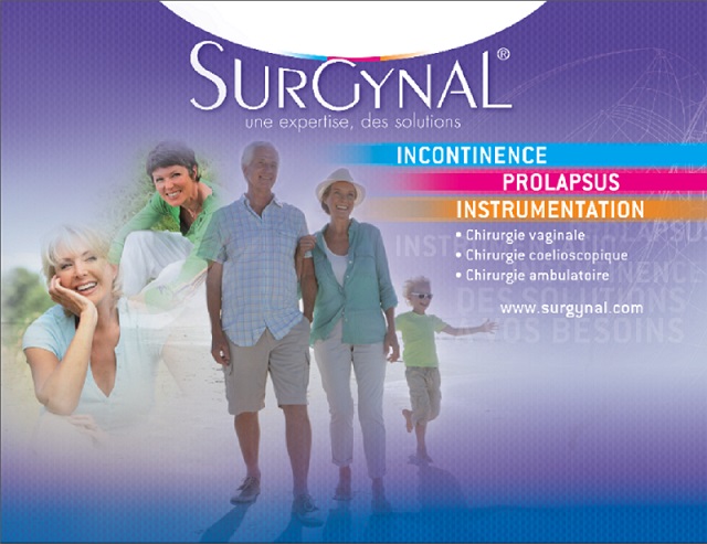 Surgynal, des dispositifs médicaux implantables dispositifs médicaux implantables, implants, bandelettes TOT, bandelettes TVT, incontinence, prolapsus, Surgynal
